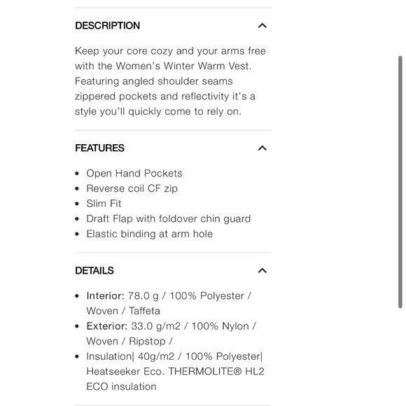 The North Face Women's Warn Insulated Vest, Size XL, NWT - Picture 10 of 10